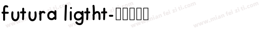 futura ligtht字体转换